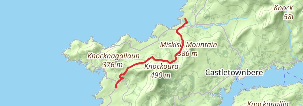 Beara Way 7-Day Gentle Tour (Hillwalk Tours) stage 5 Map