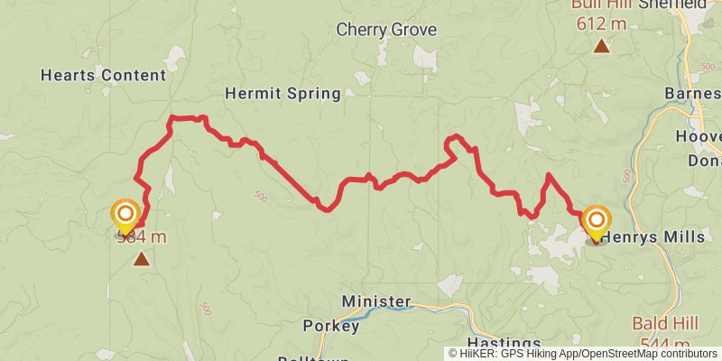 North Country Trail - Allegheny National Forest Section stage 6 Map