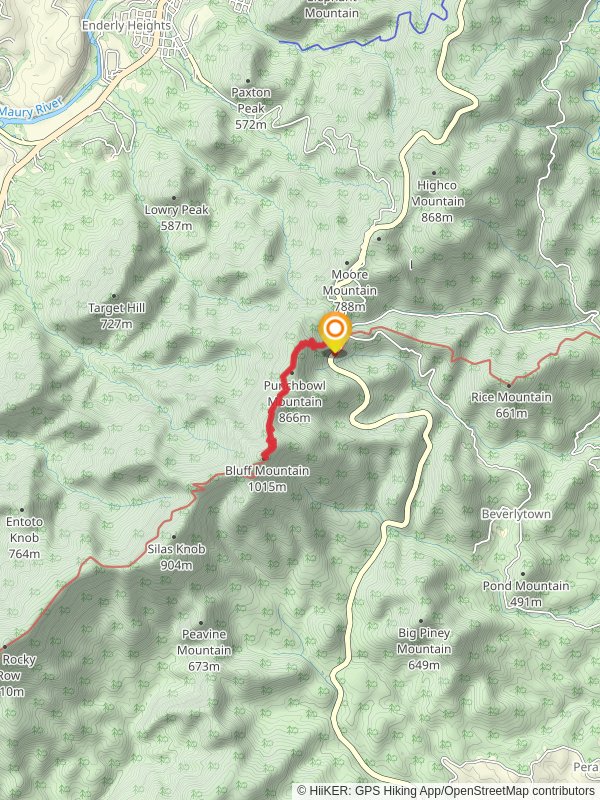 Punchbowl Mountain and Bluff Mountain via Appalachian Trail