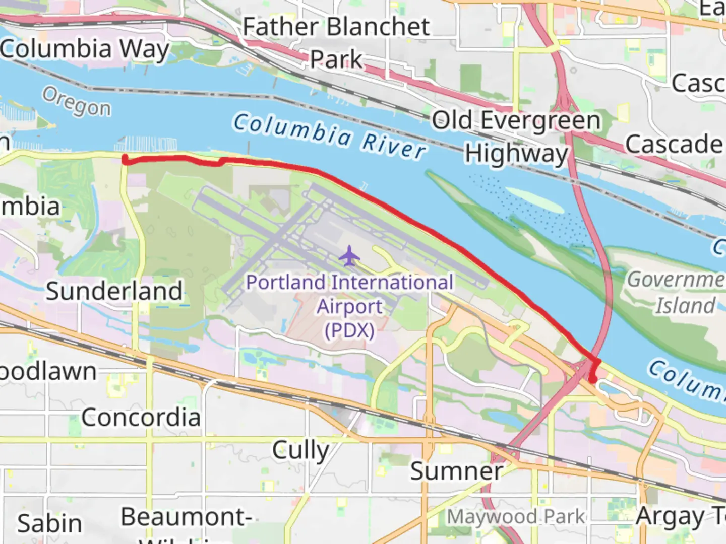 An image depicting the trail Marine Drive Trail and its surrounding area.