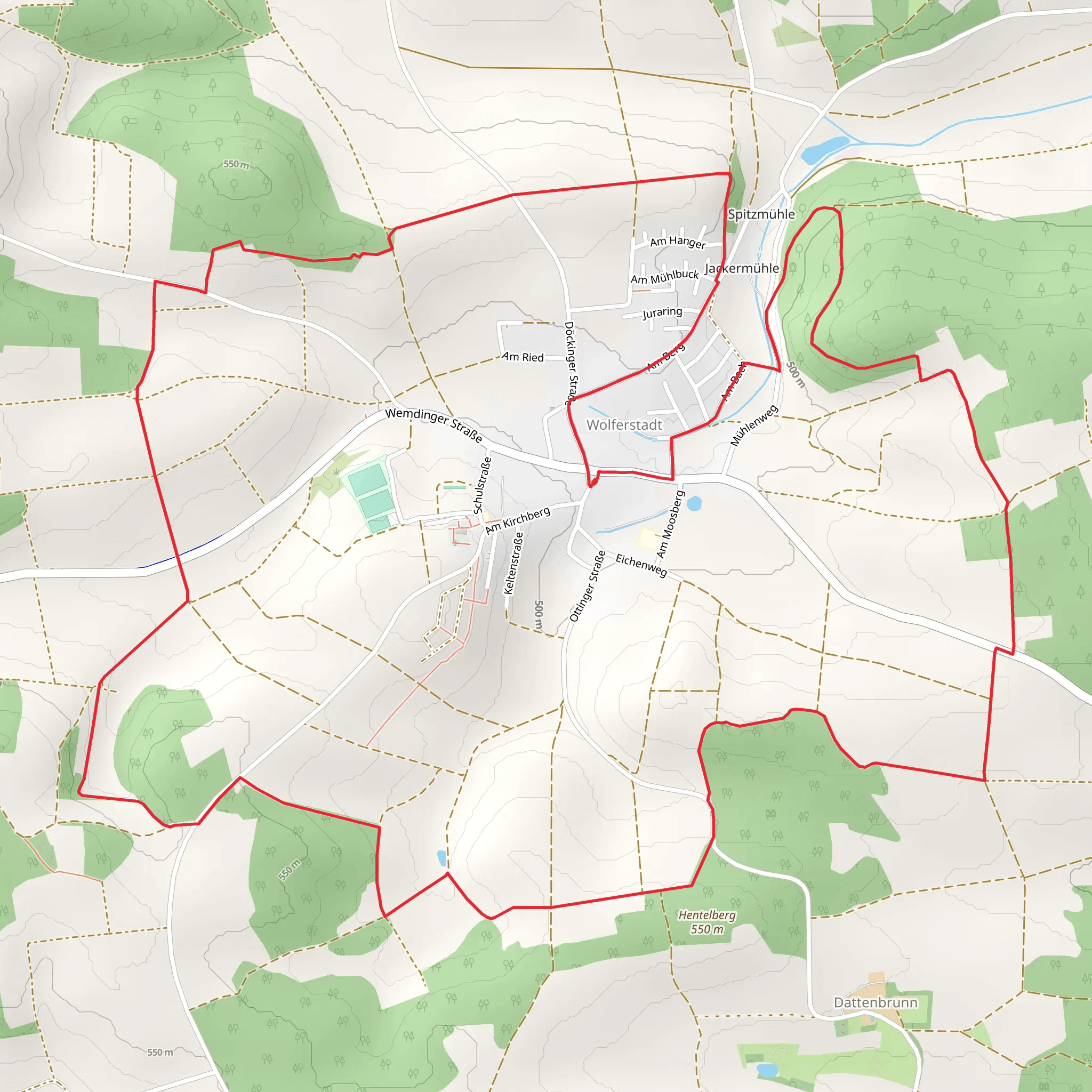 Rundwanderweg Monheim Loop mobile static map