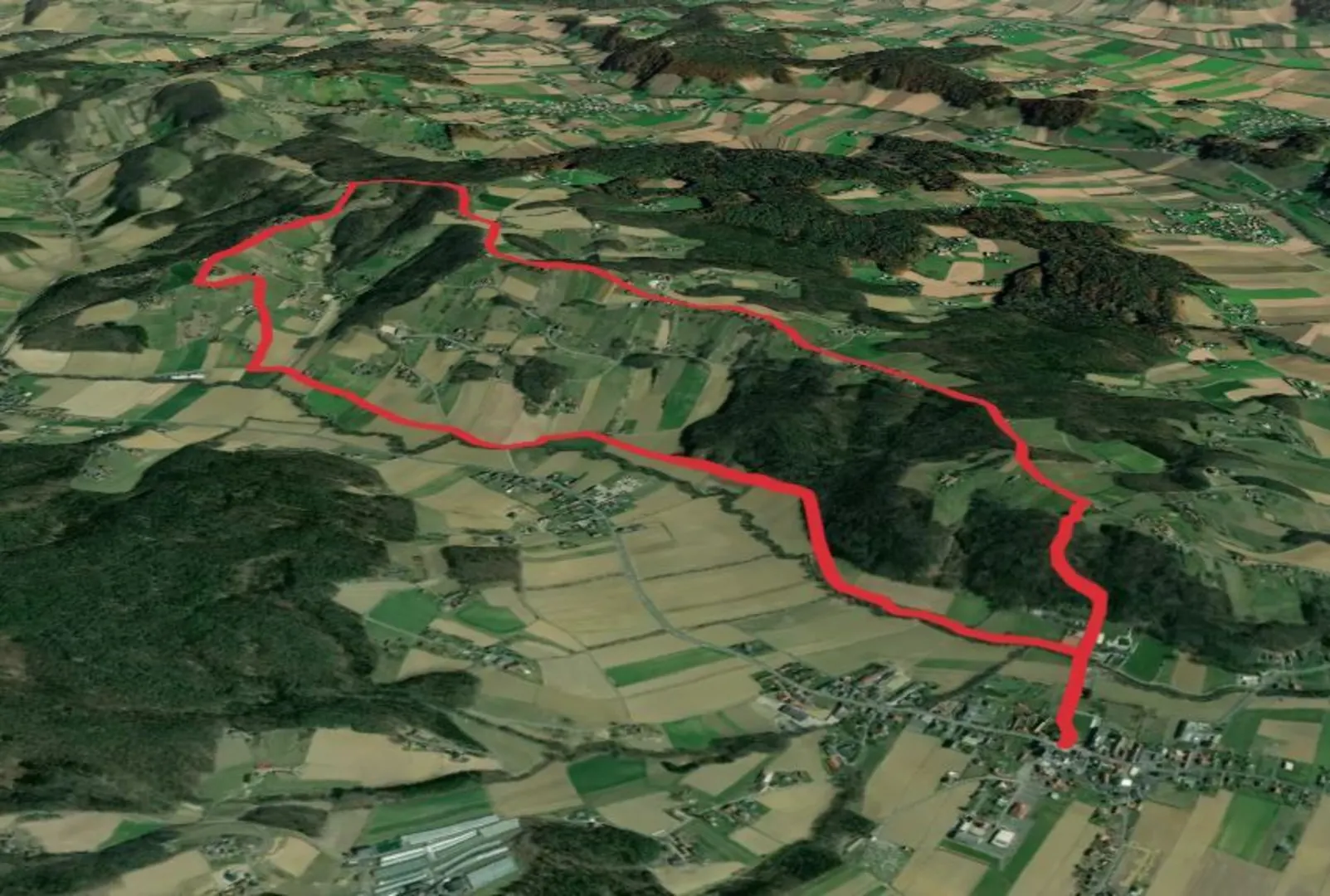 An image depicting the trail Wine and Tower Loop Trail and its surrounding area.