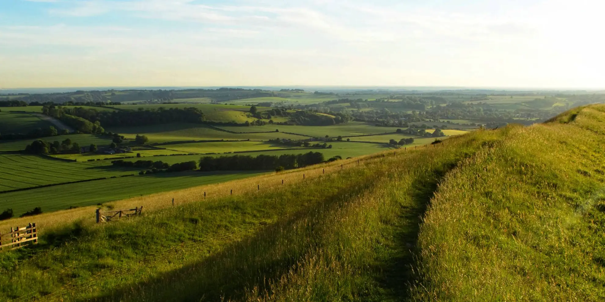 An image depicting the trail East Meon to Old Winchester Hill and its surrounding area.