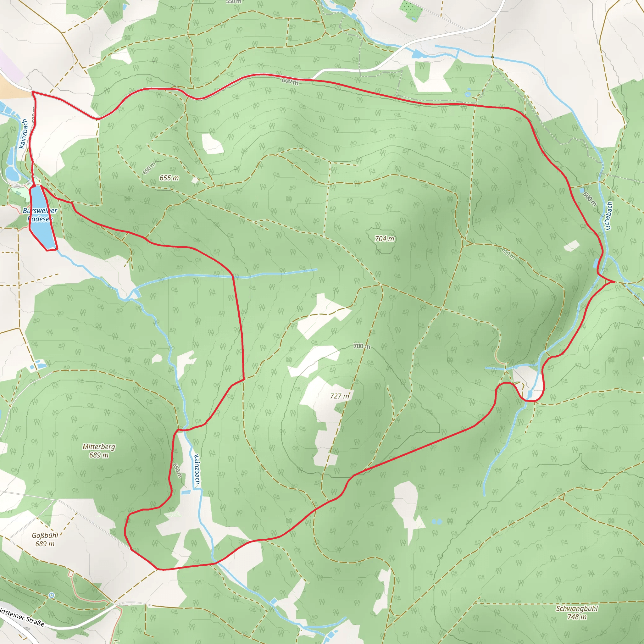 Bursweiher Badesee mobile static map