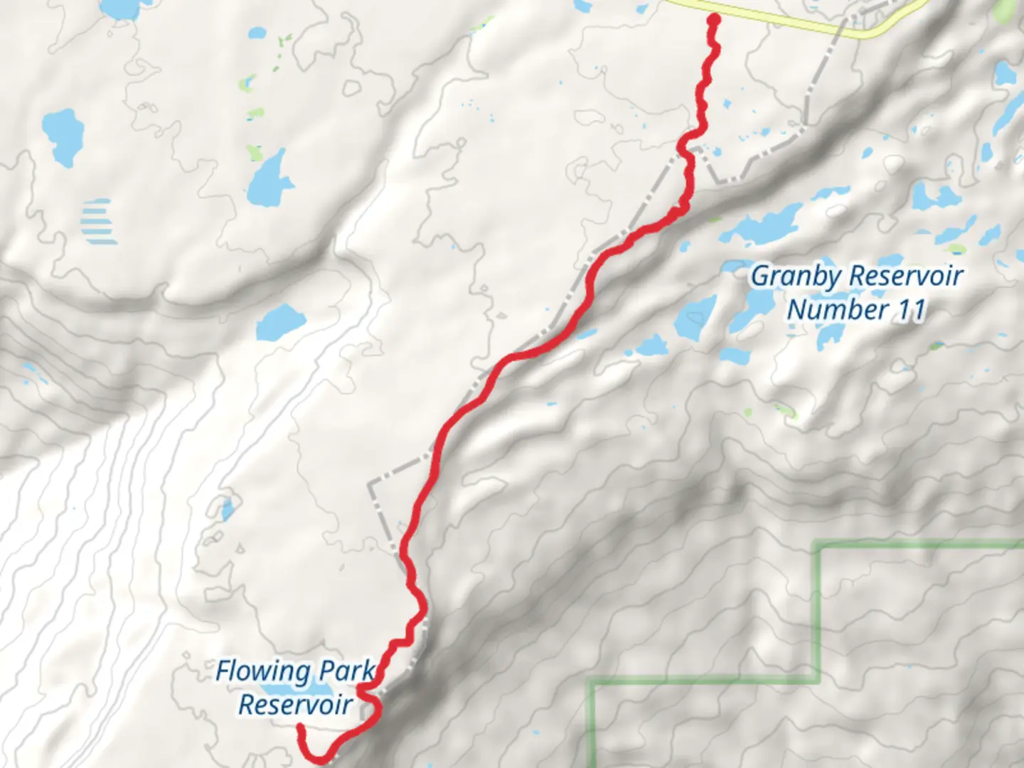 An image depicting the trail Mesa Top Trail and its surrounding area.