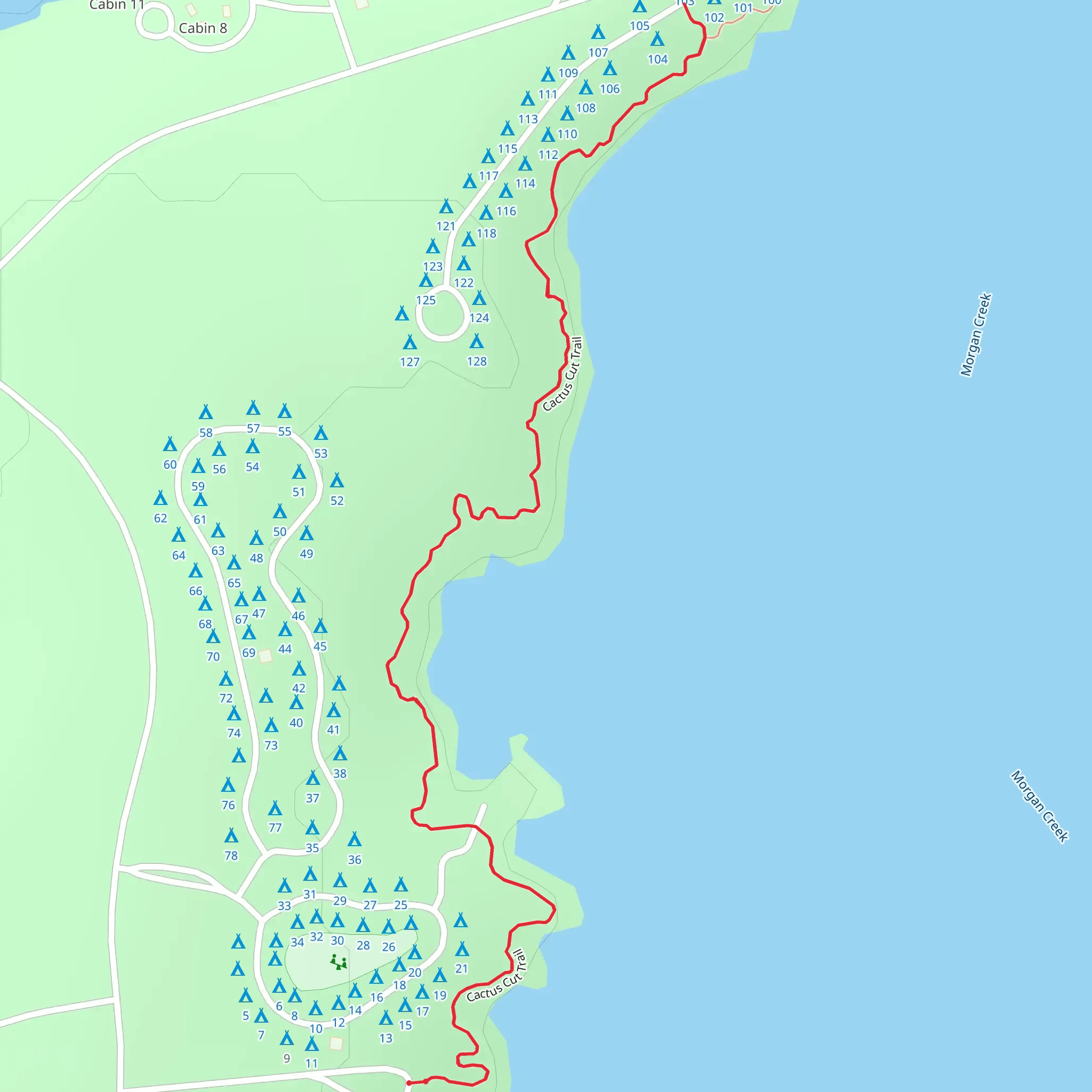 Cactus Cut Trail mobile static map