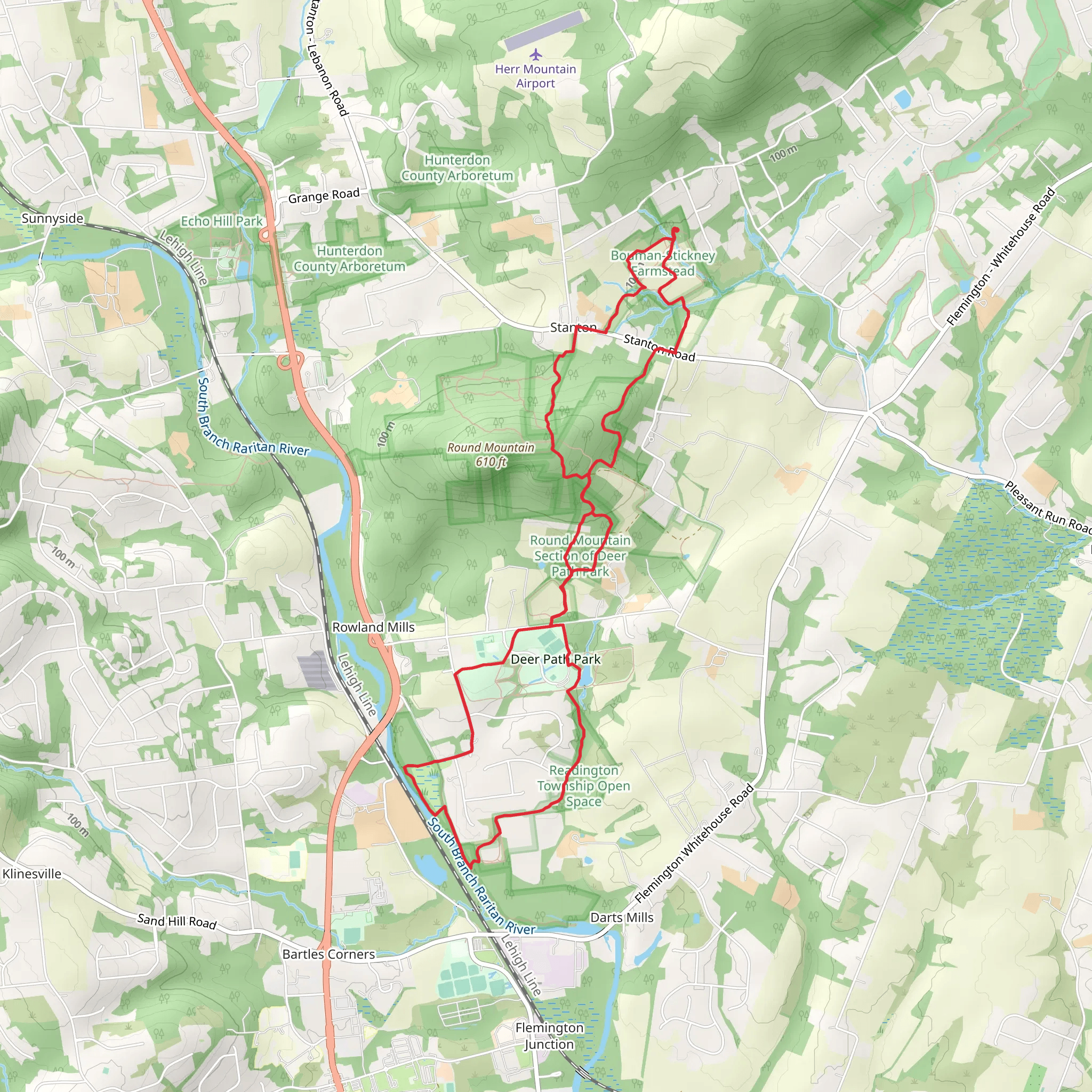 White Trail - Deer Loop mobile static map