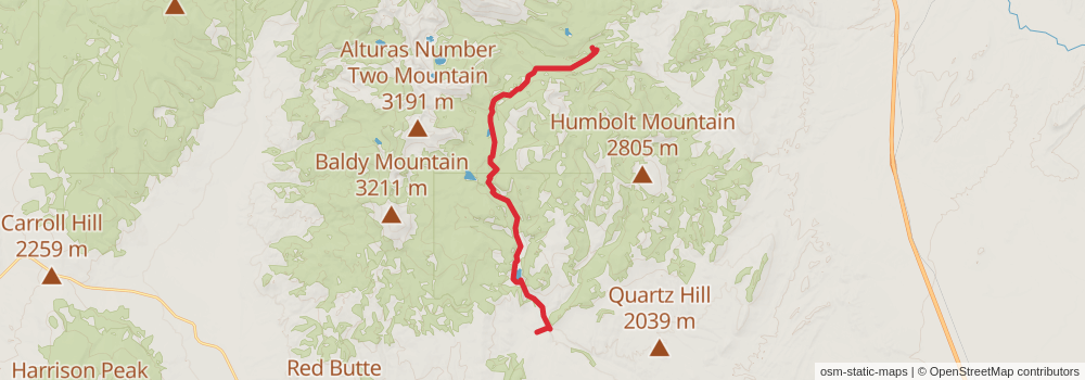 American Perimeter Trail - Rocky Mountains Primary stage 97 Map