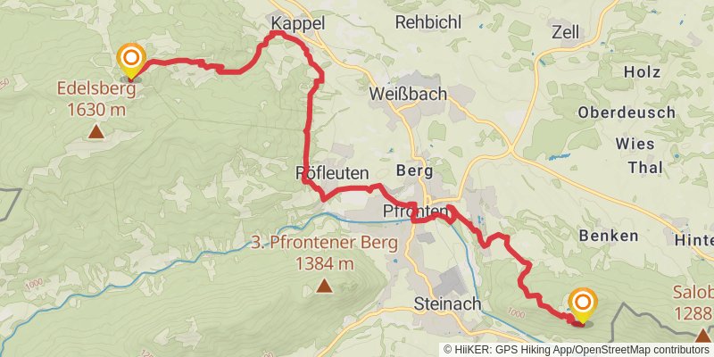 Wasserläufer - Route stage 14 Map