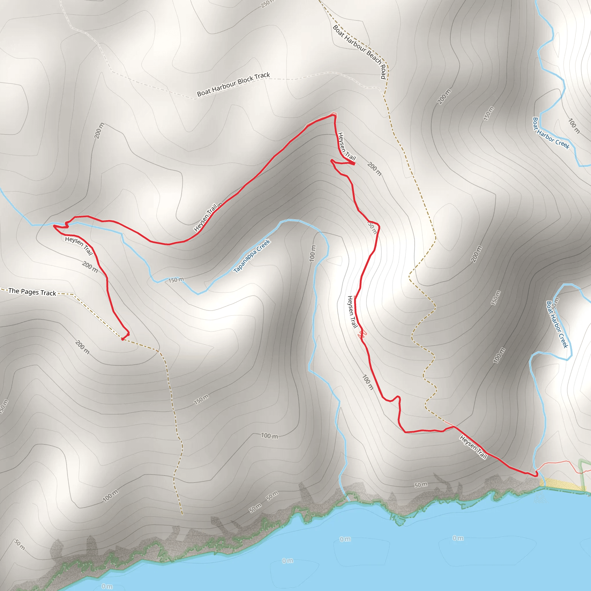 Boat Harbor Track mobile static map