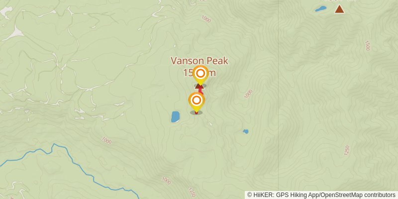 Northern Mount St Helens Loop spur 1 Map