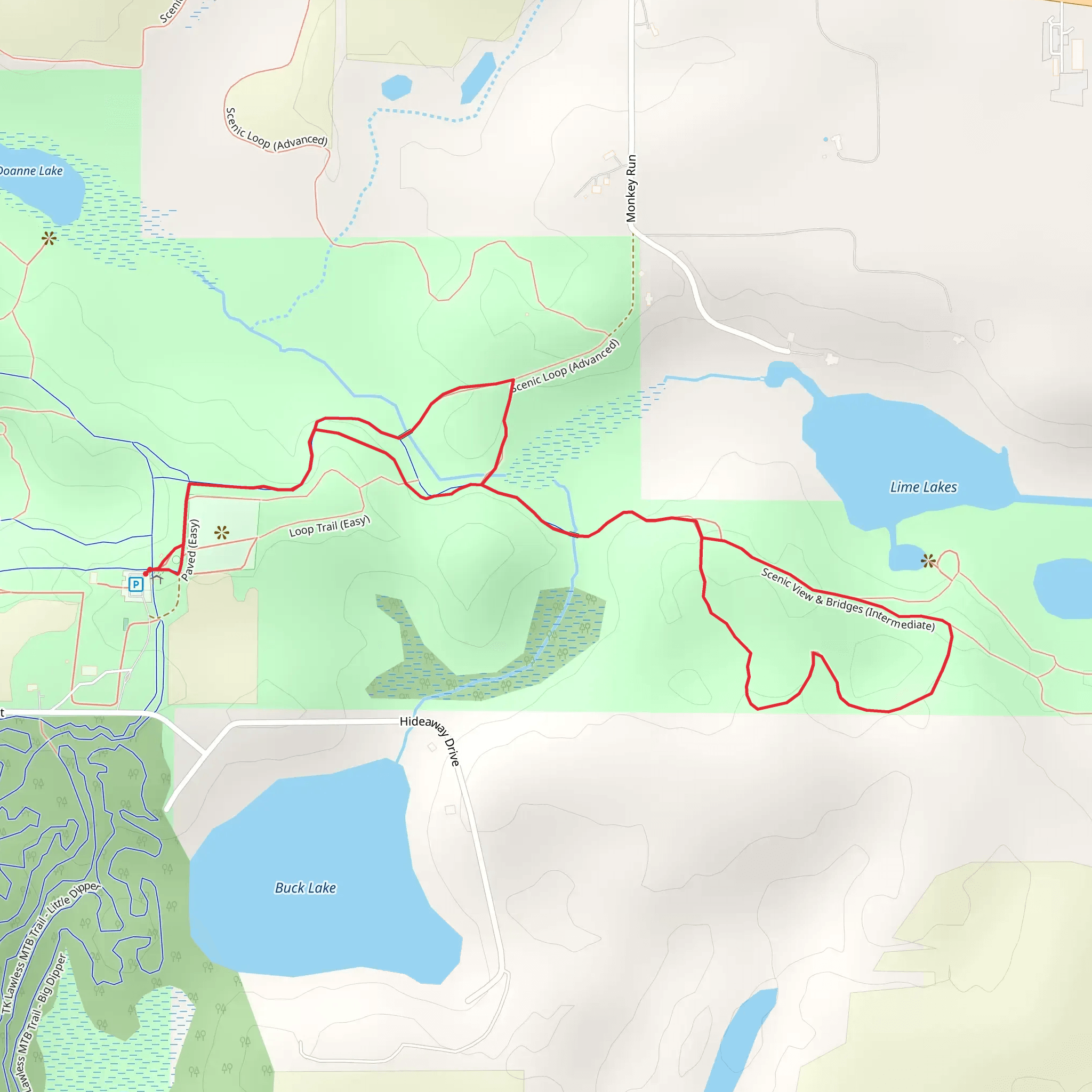 Dr TK Lawless County Park Walk mobile static map