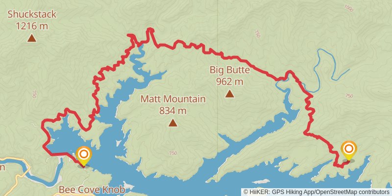 Benton Mackaye Trail stage 22 Map