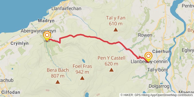 Holyhead to Chepstow Walk stage 8 Map