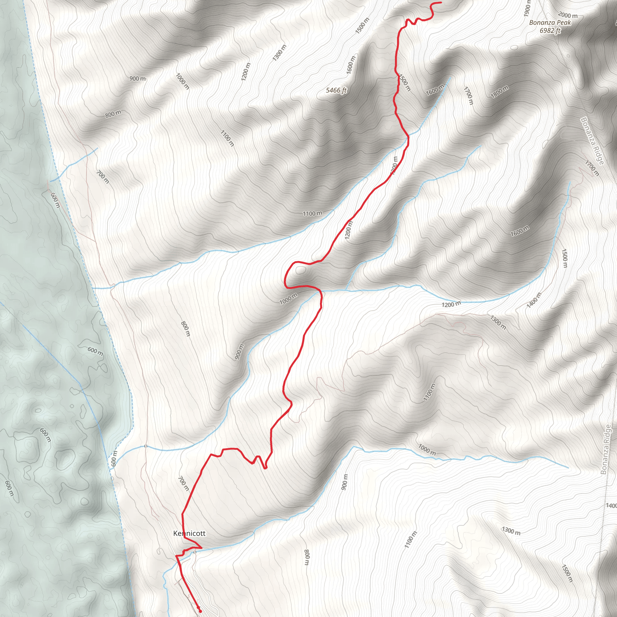 Jumbo Mine Trail mobile static map
