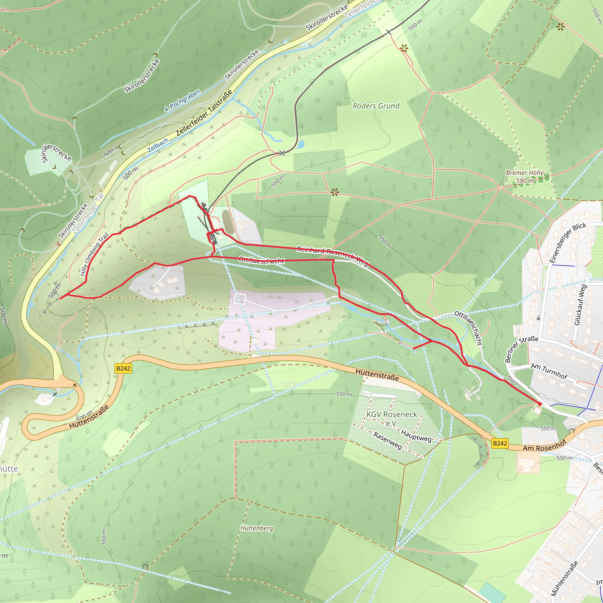 Ottiliaeschacht and Reinhard-Roseneck-Weg Loop mobile static map