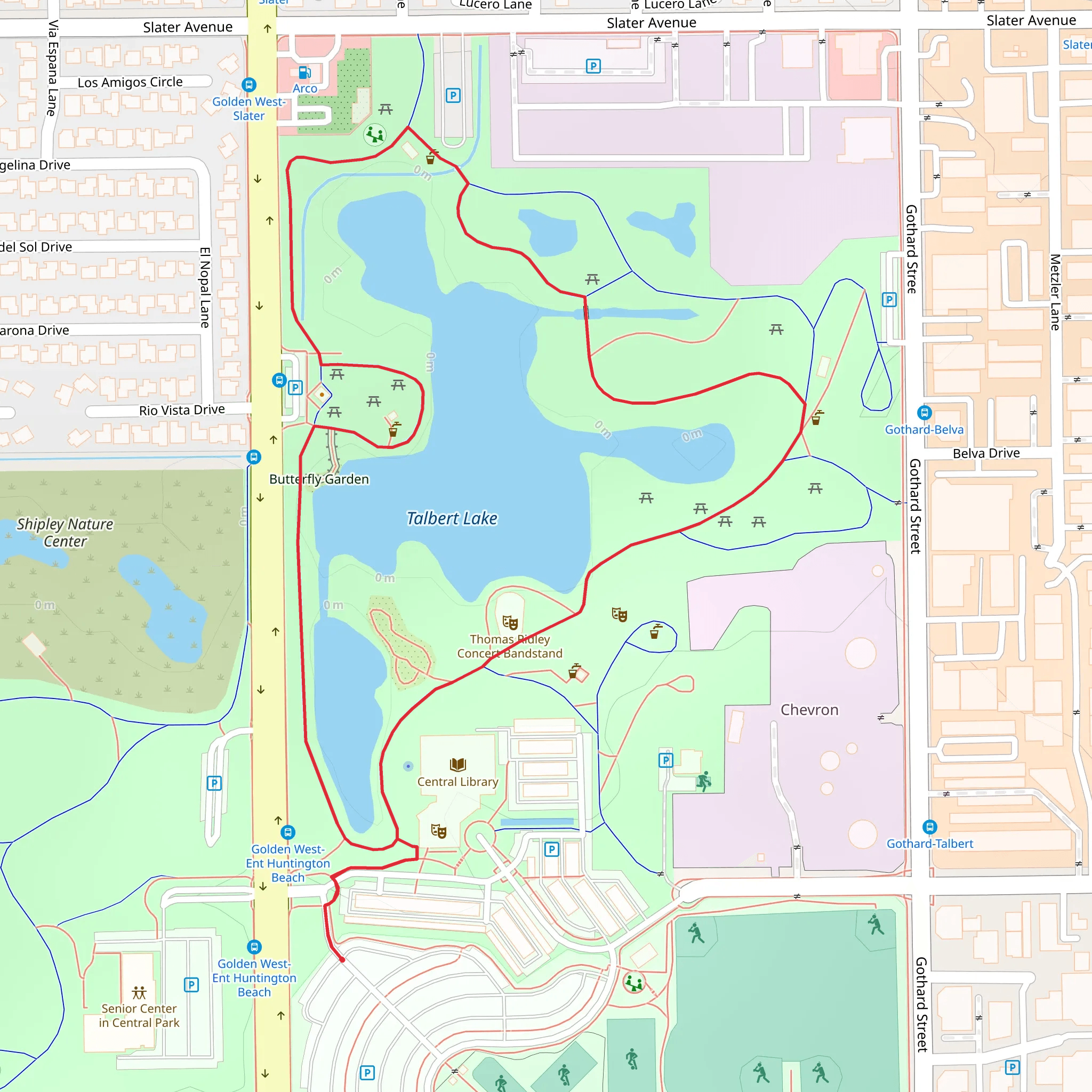 Talbert Lake Loop mobile static map