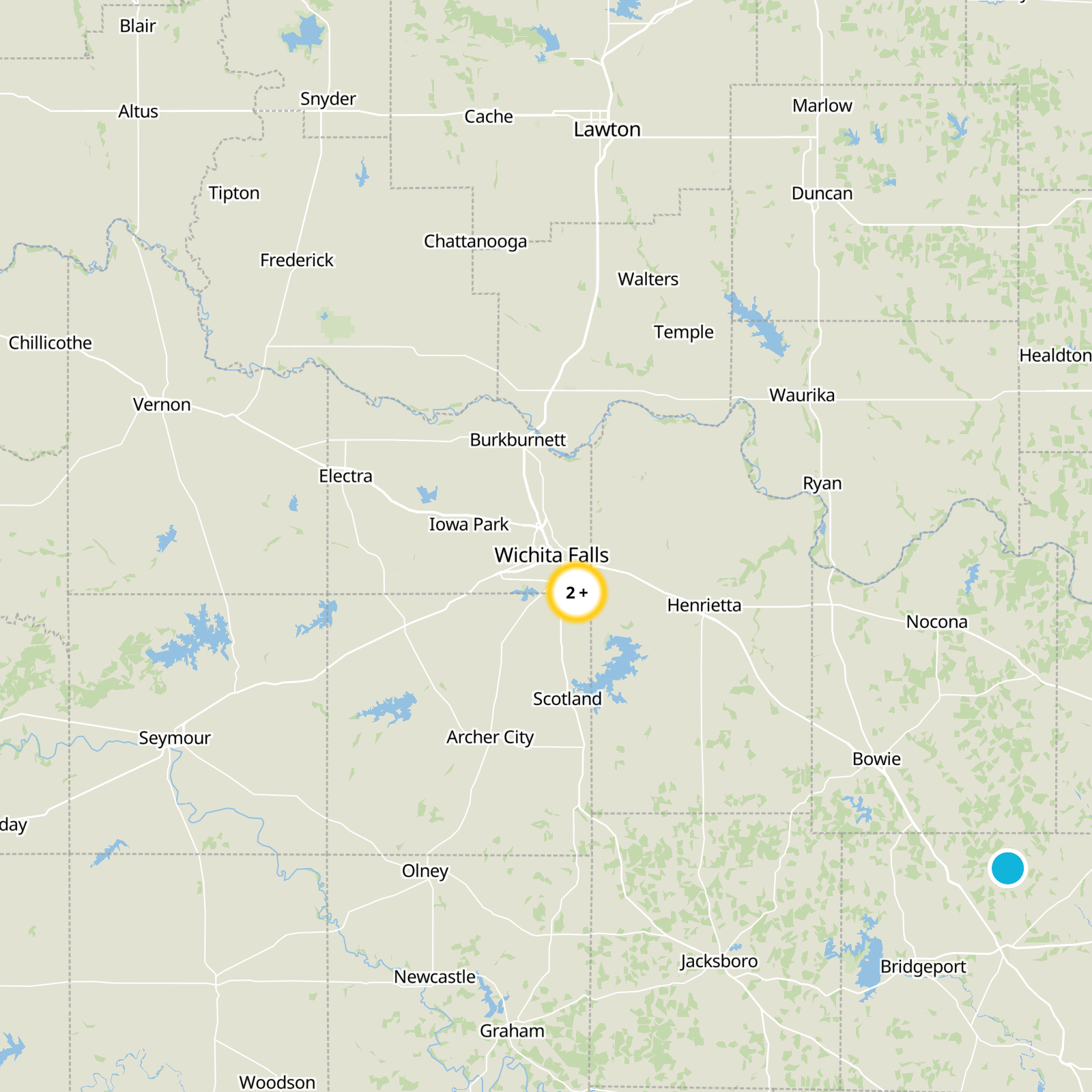 Wichita County Static Map