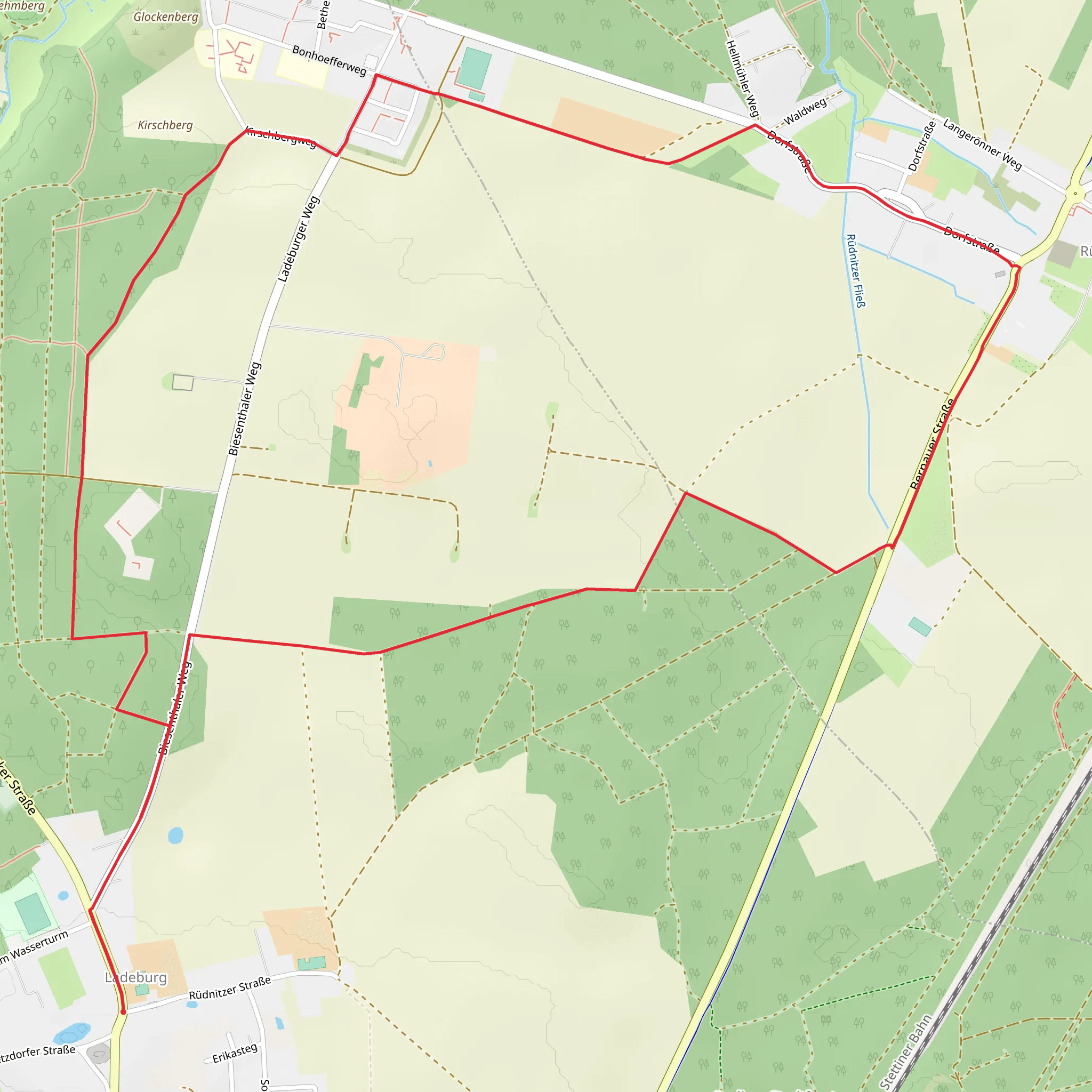 Bunker Ladeburg Loop mobile static map