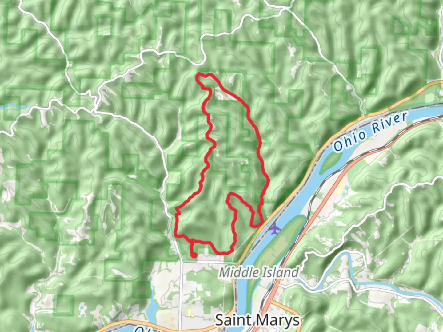 An image depicting the trail Kinderhook Horse Long Loop Trail and its surrounding area.