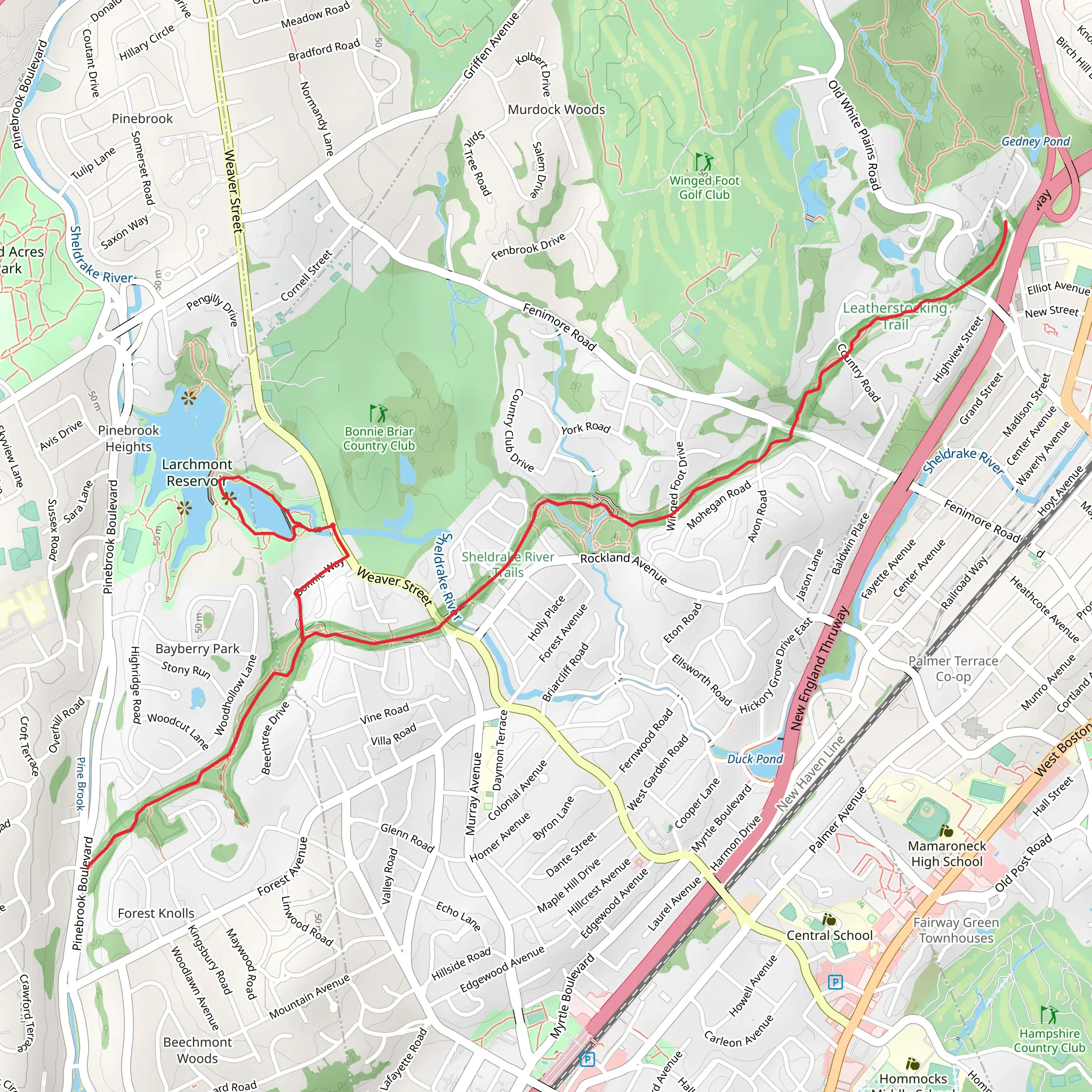 Sheldrake Lake mobile static map
