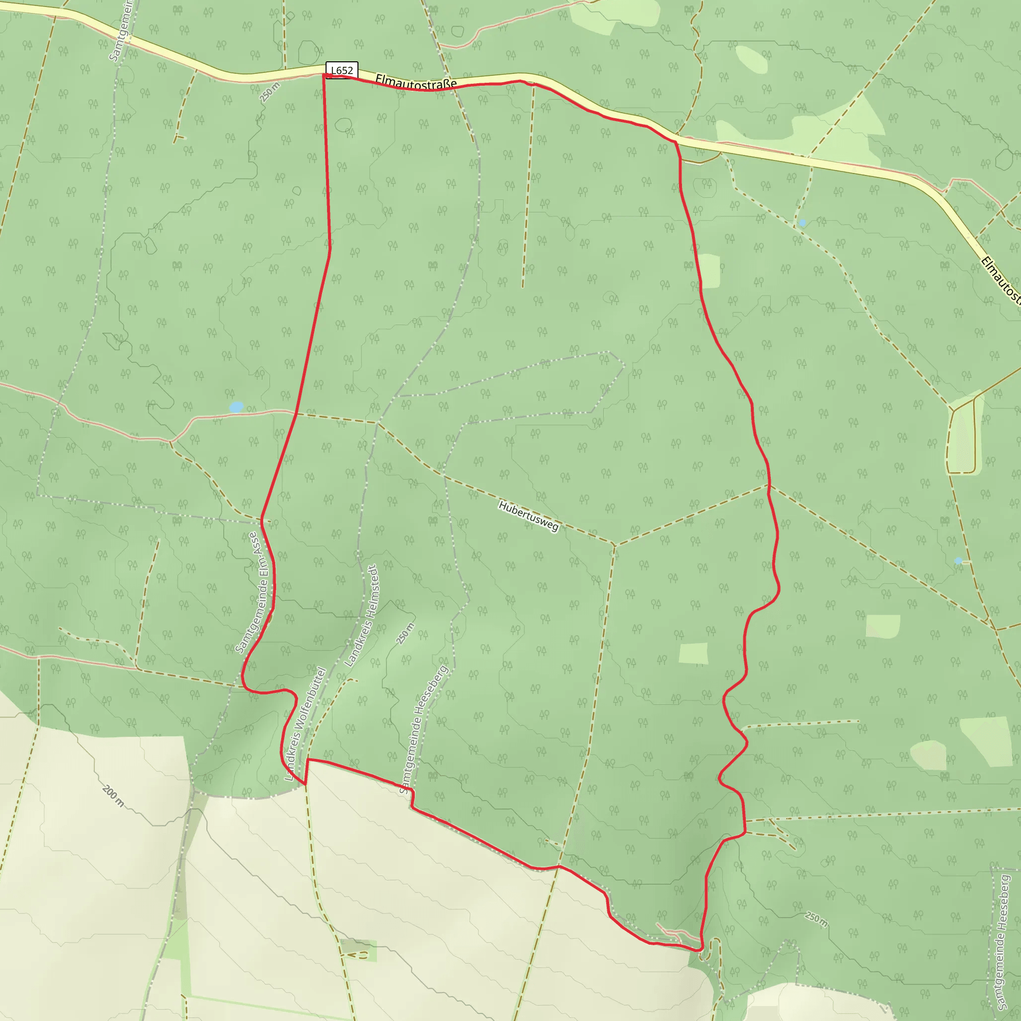 Elmkreisel Loop mobile static map