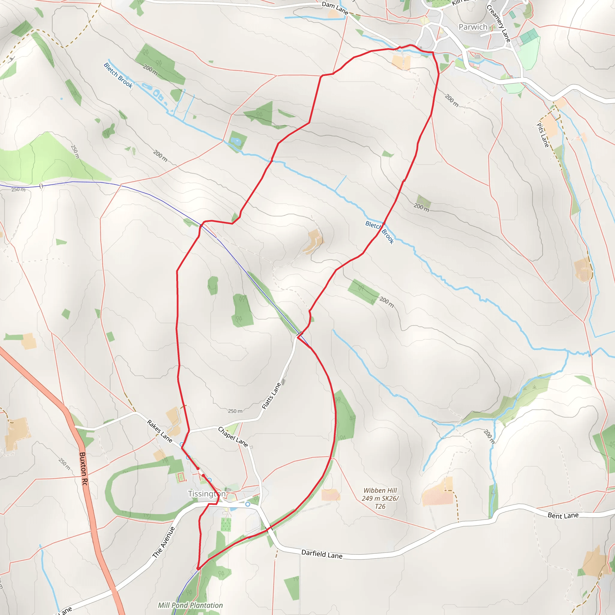 Tissington Loop mobile static map