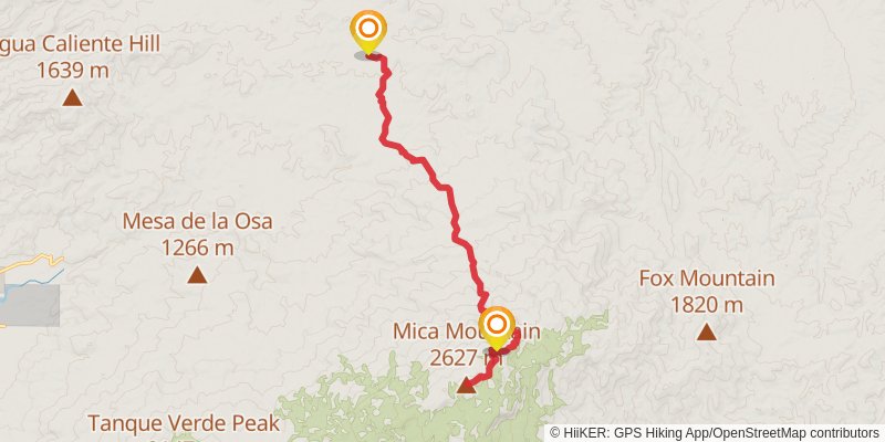Italian Spring Trail stage 2 Map