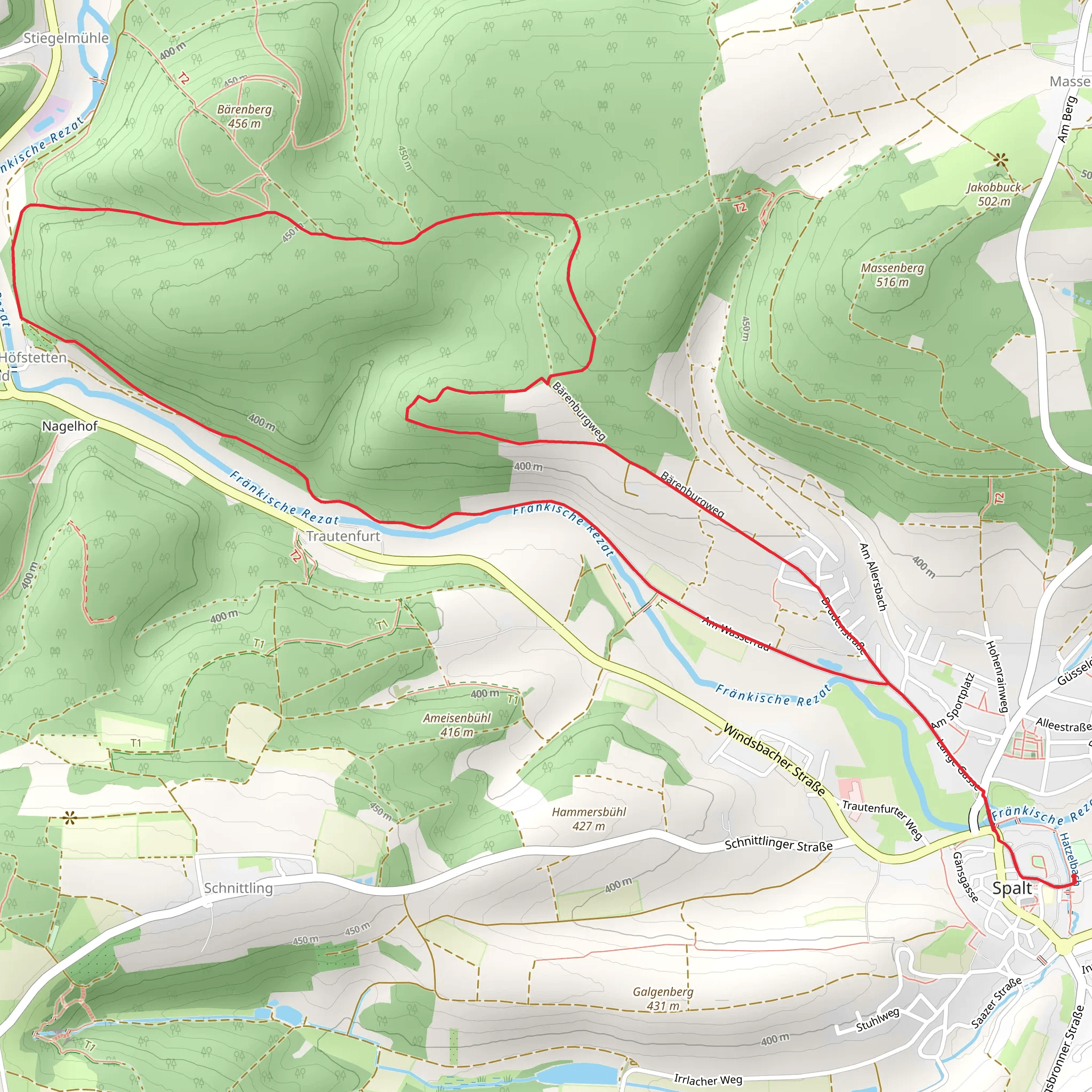 Spalt IVV 13 and 08 Loop mobile static map