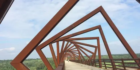 An image depicting the trail High Trestle Trail and its surrounding area.