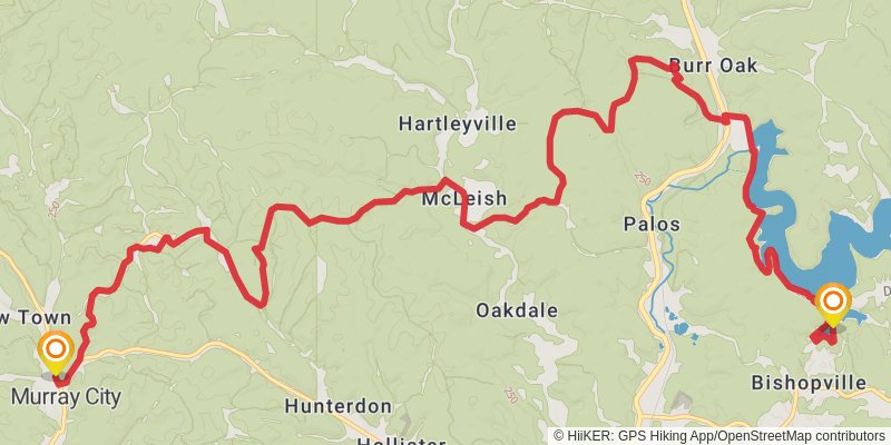 Buckeye Trail stage 69 Map