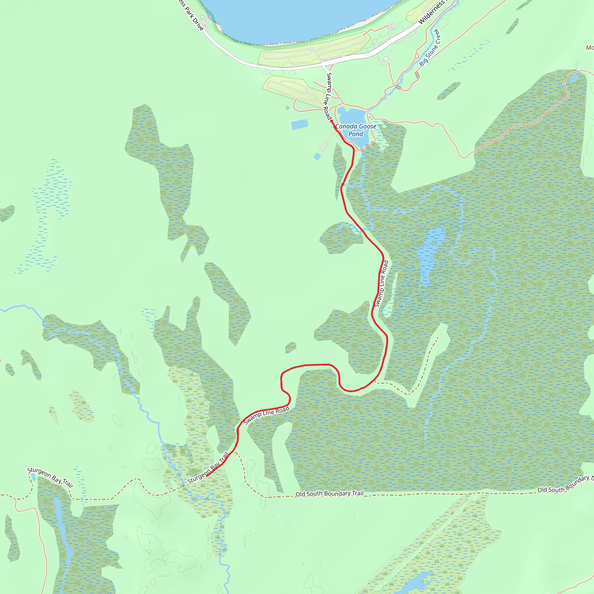 Canada Goose Pond via NCT mobile static map