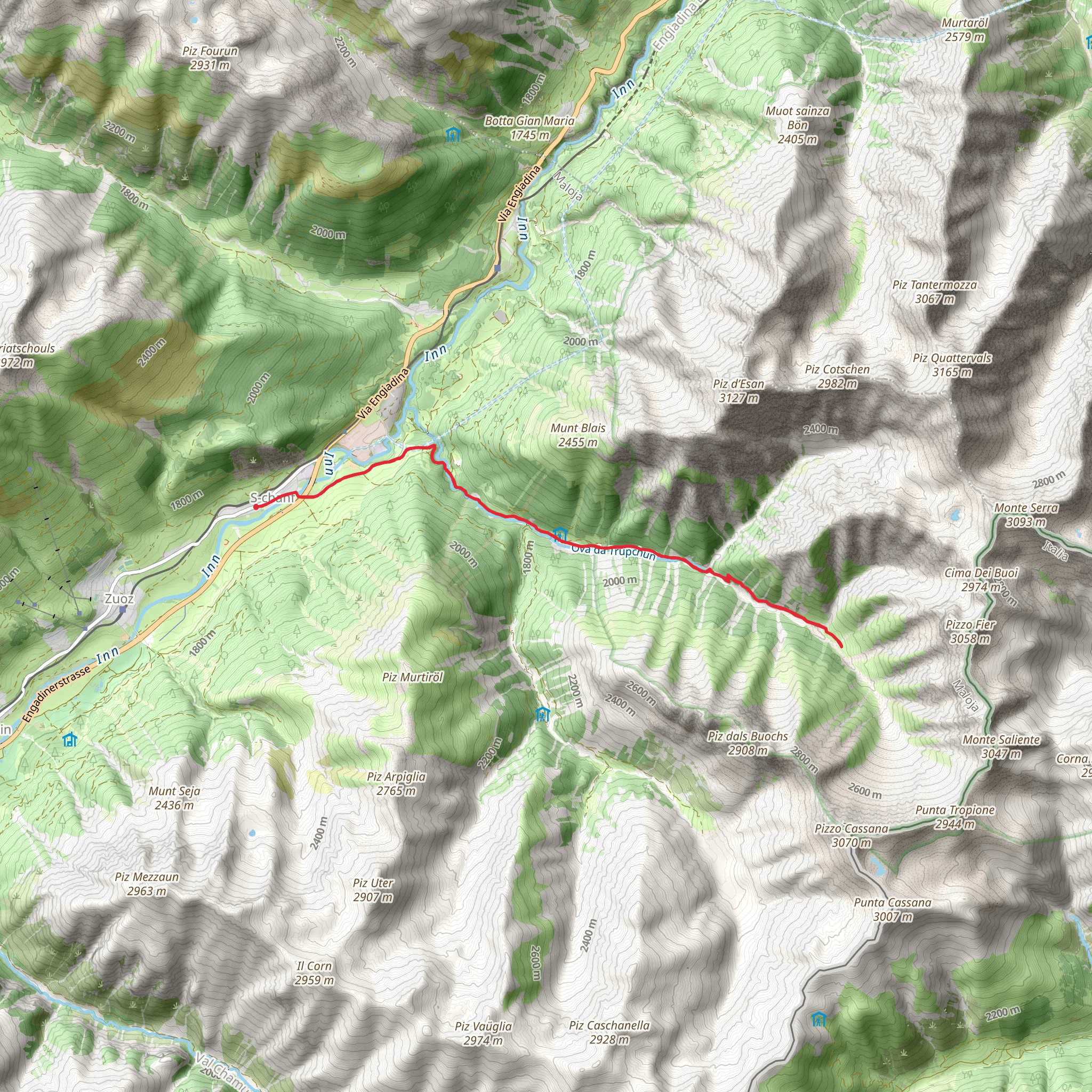 Alp Trupchun mobile static map