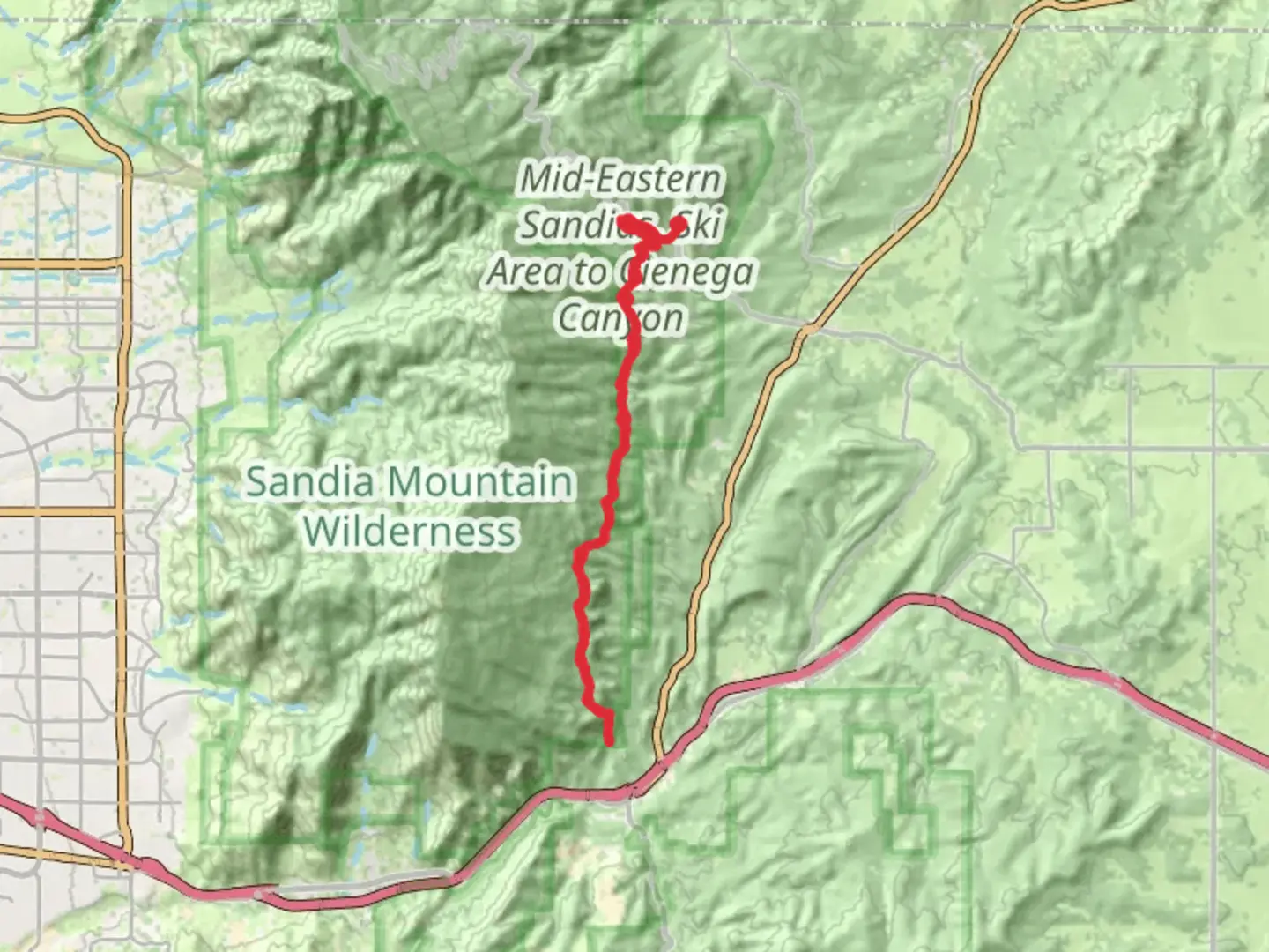 An image depicting the trail Faulty Trail and its surrounding area.