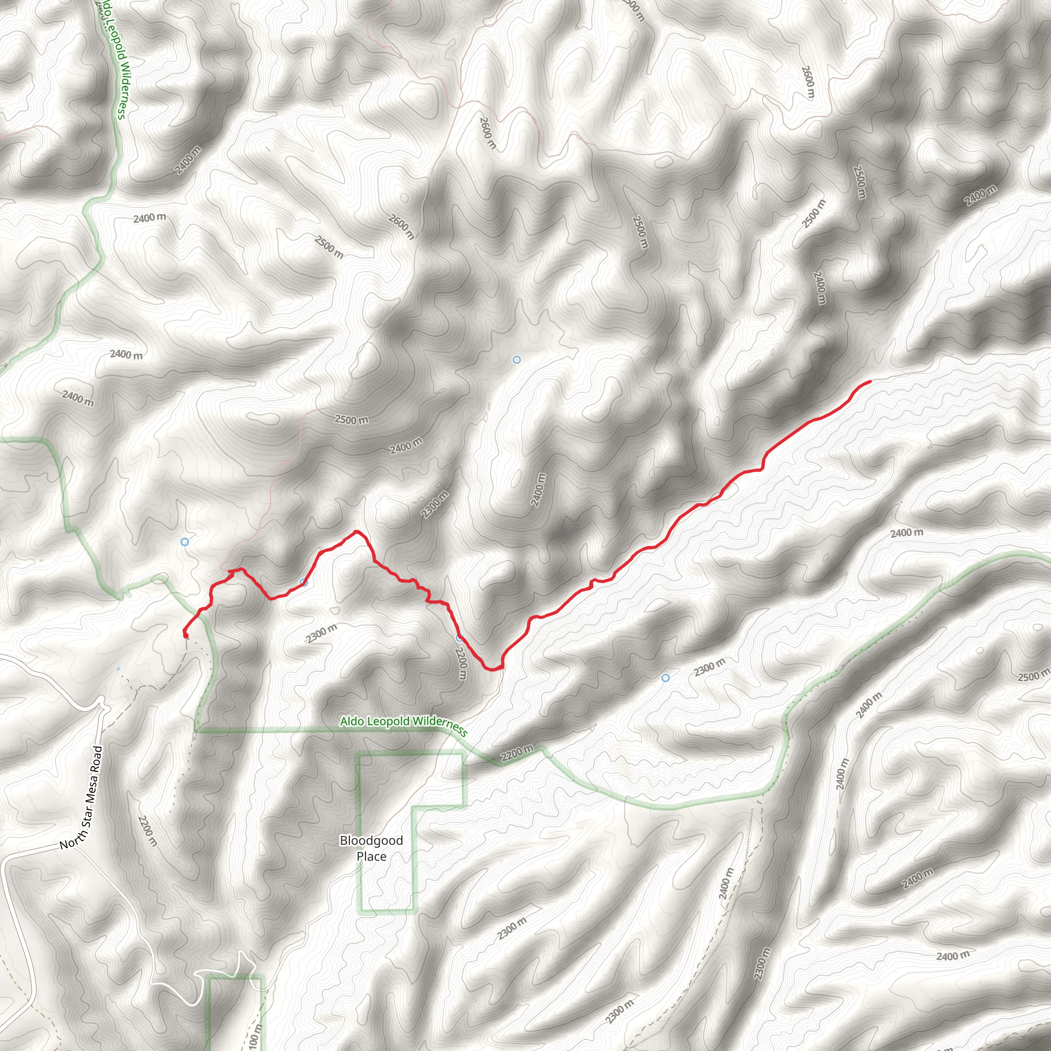 Mimbres River Trail mobile static map
