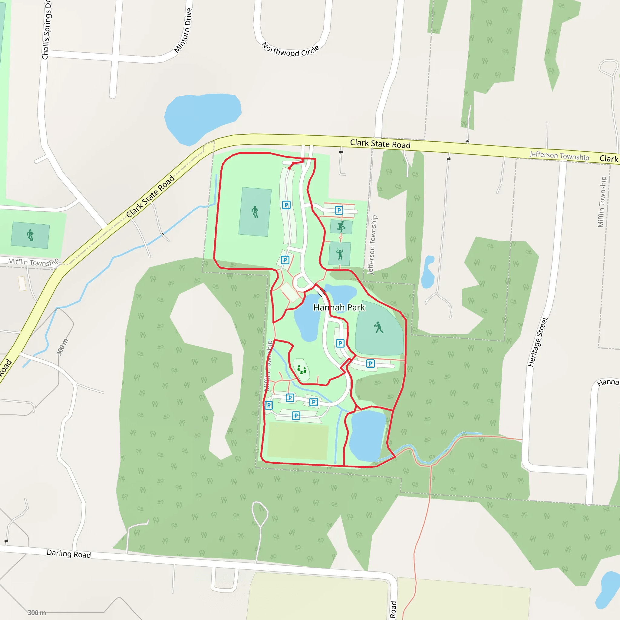 Clark State Road Loop mobile static map