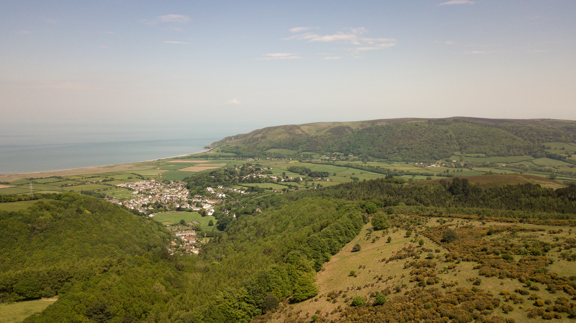 An image depicting the trail Dunkery Beacon from Dunkery Gate and its surrounding area.
