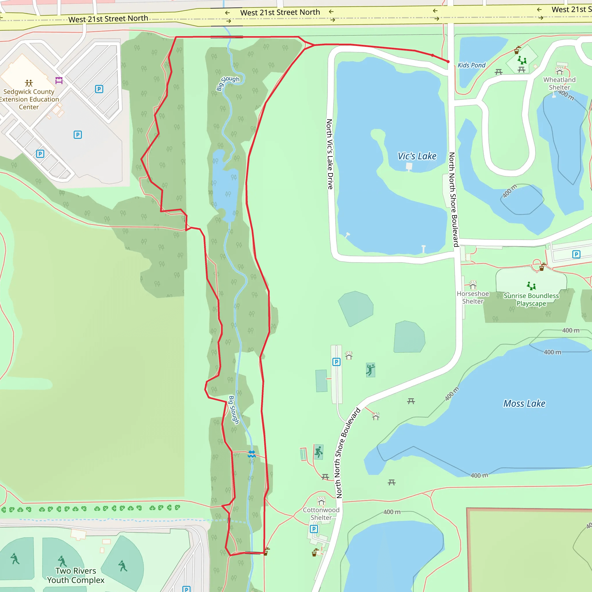 Big Slough Loop mobile static map