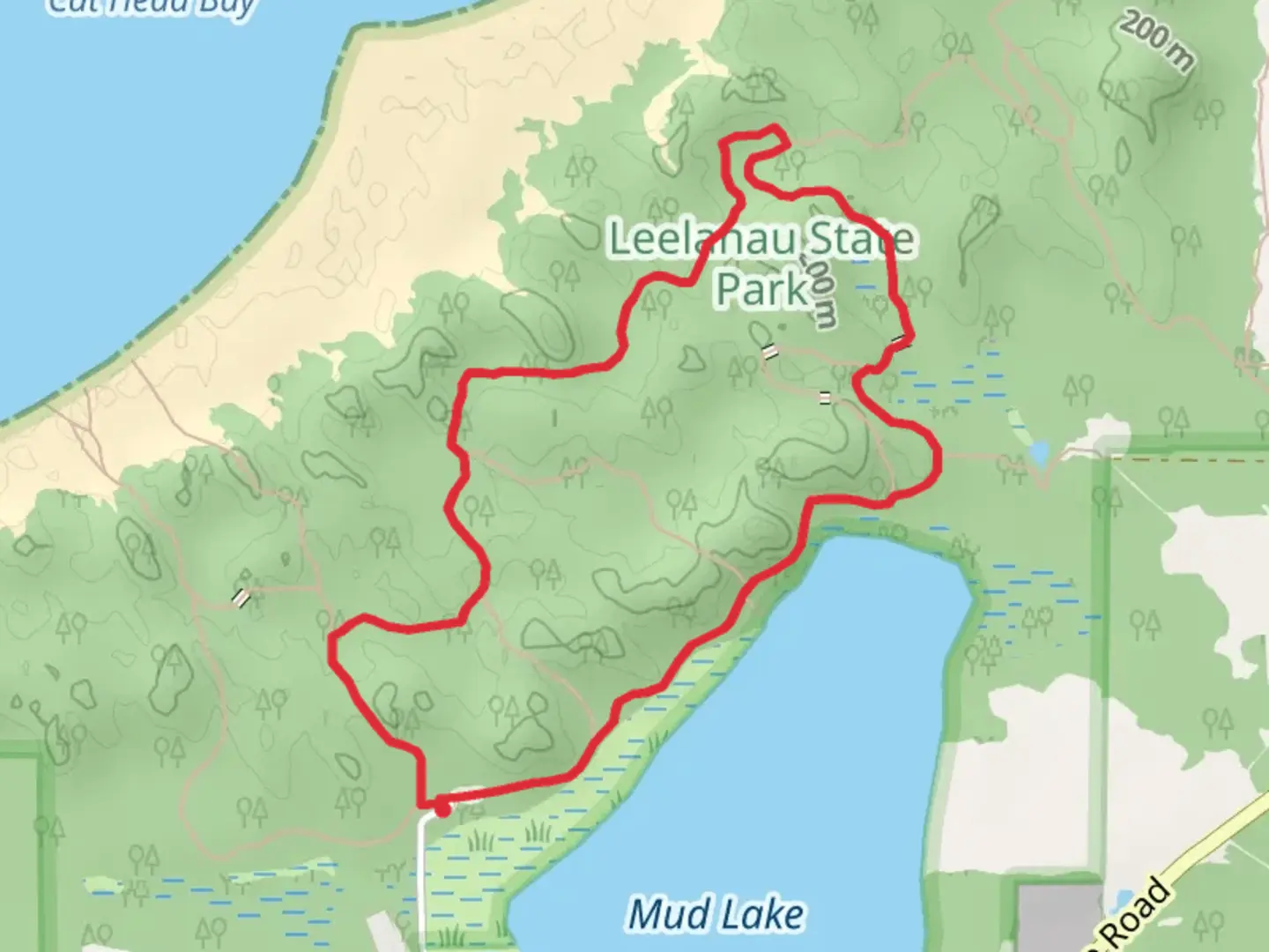 An image depicting the trail Mud Lake Loop Trail and its surrounding area.
