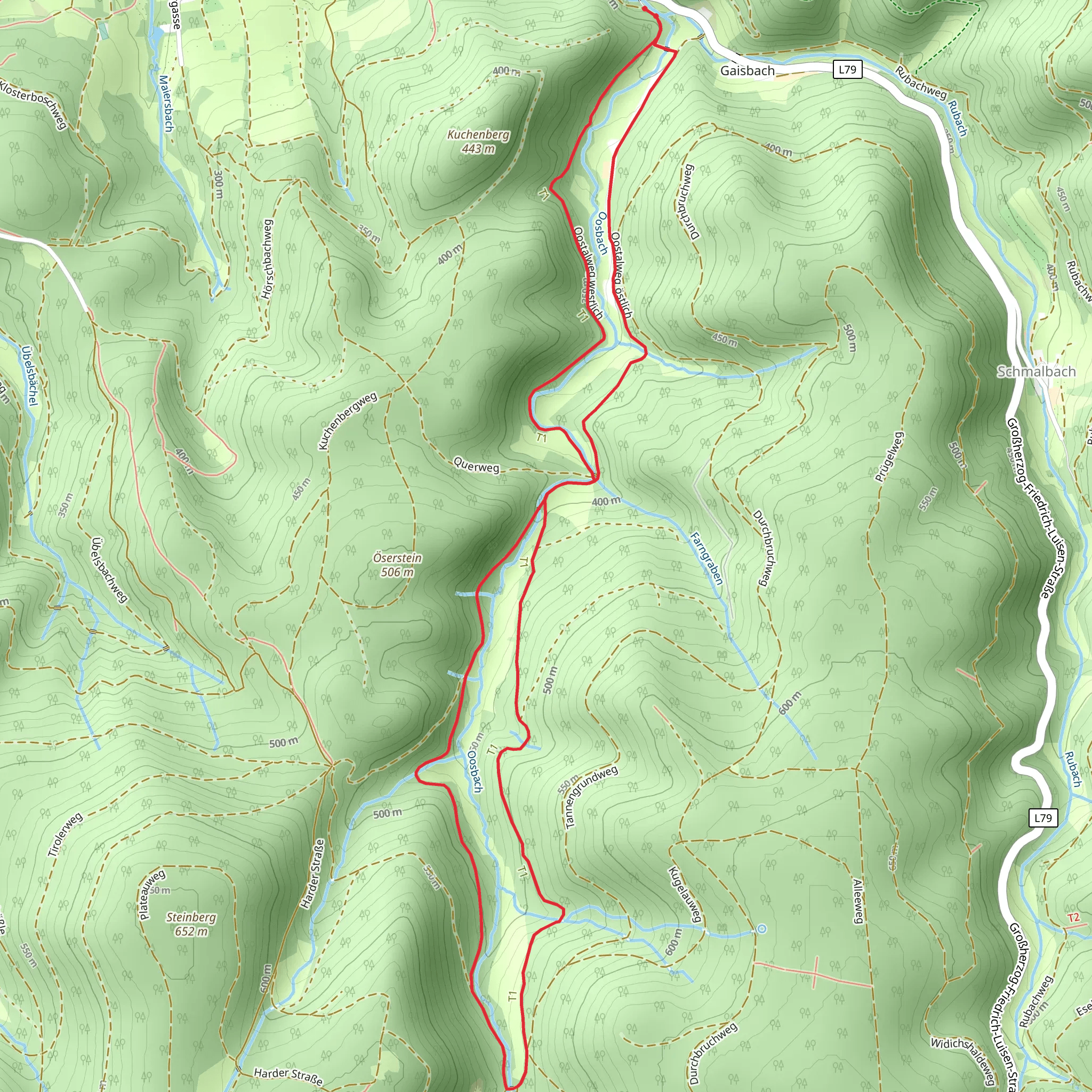 Oostal Rundweg mobile static map