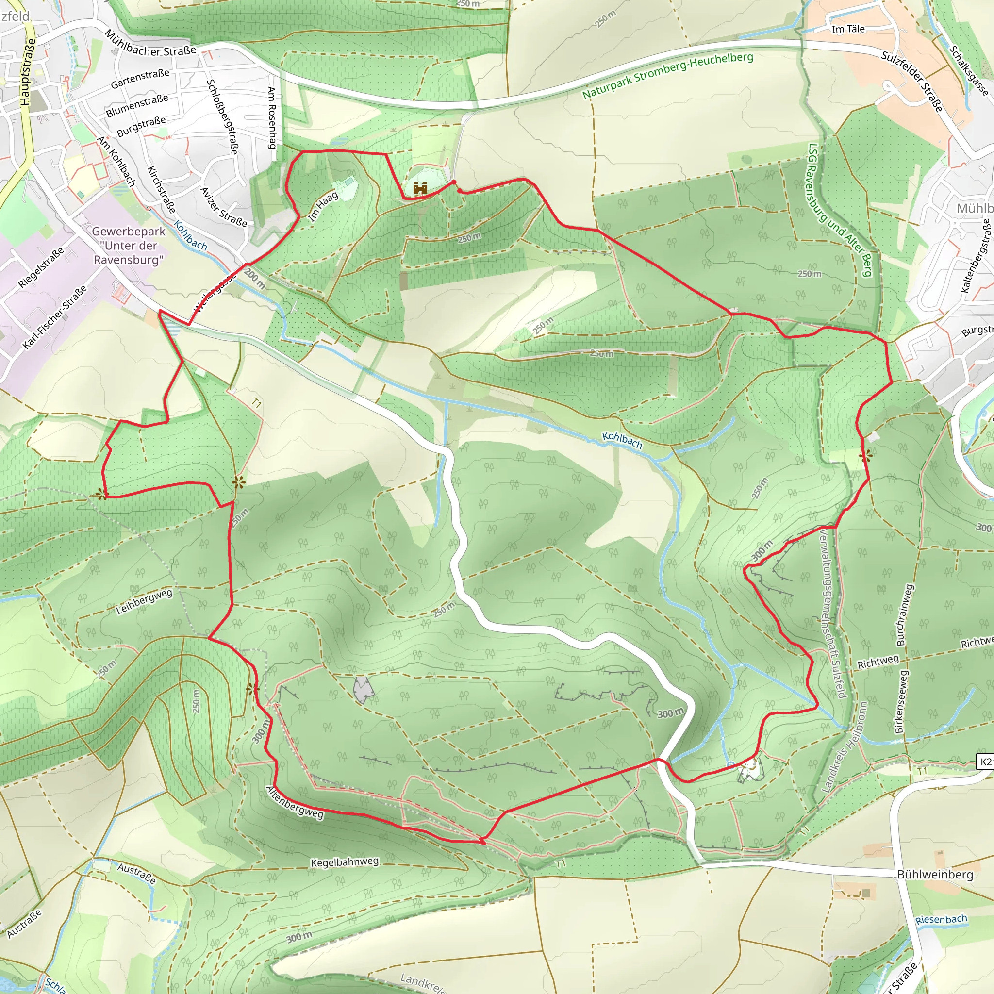 Ravenburg Tour mobile static map