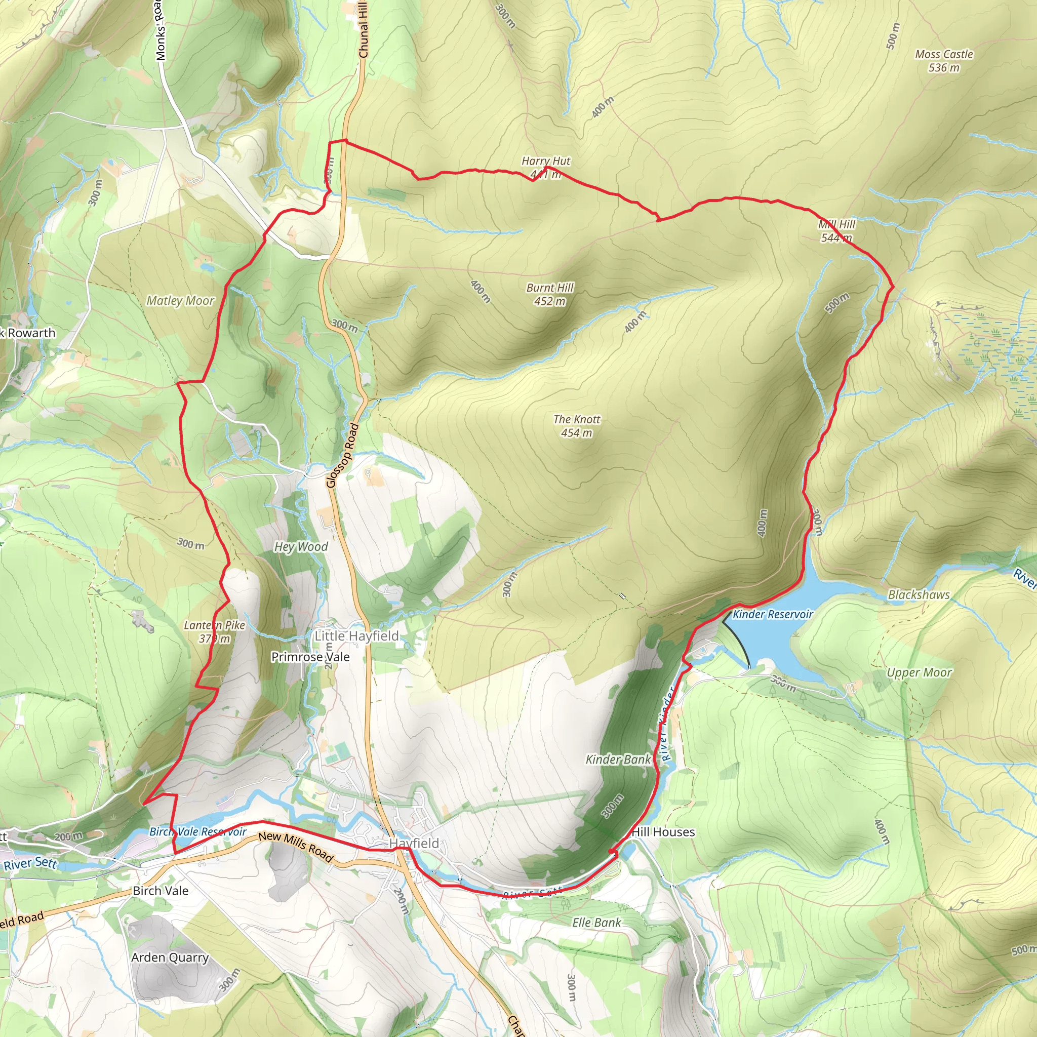 Harry hut lantern pyke from Hayfield mobile static map