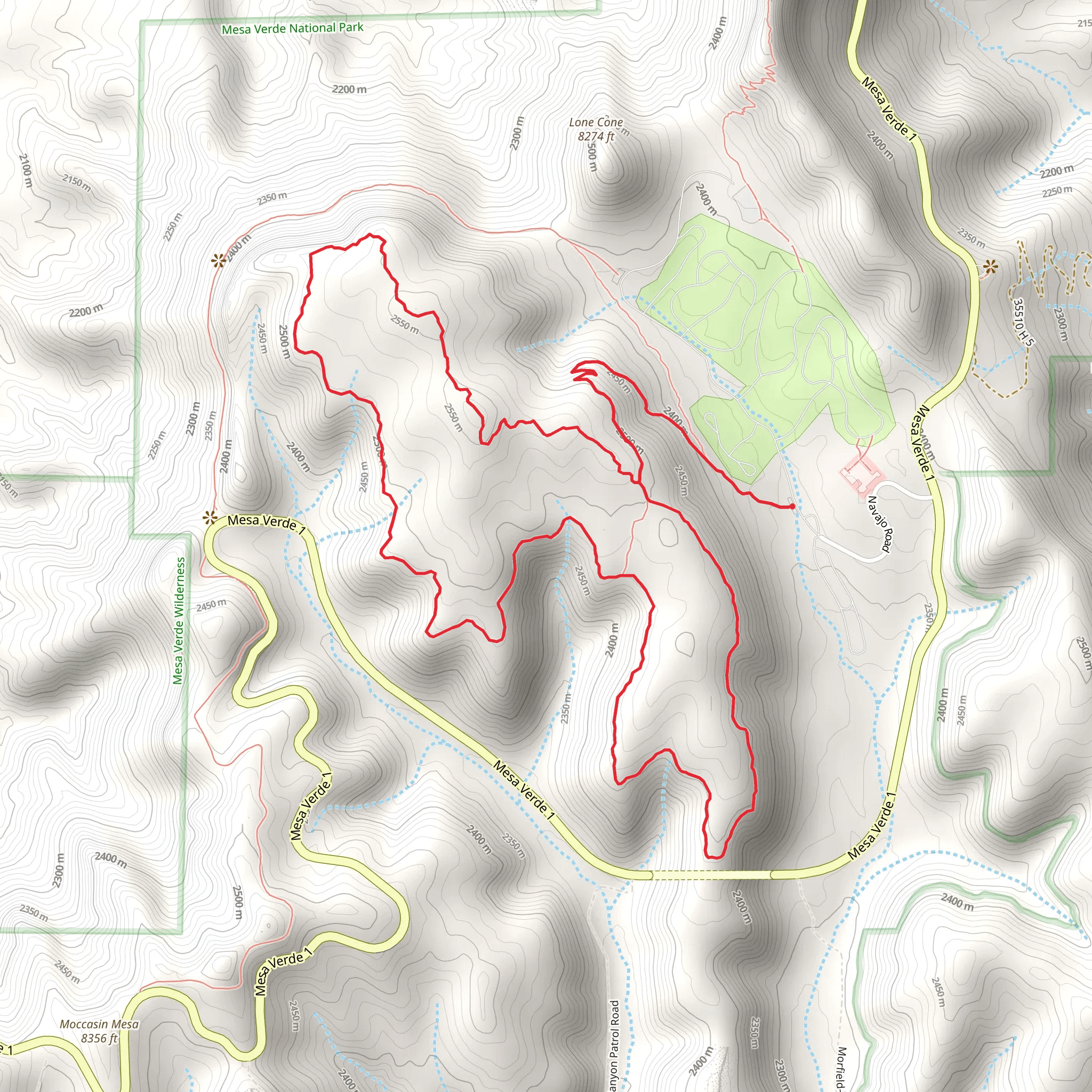 Prater Ridge Loop mobile static map