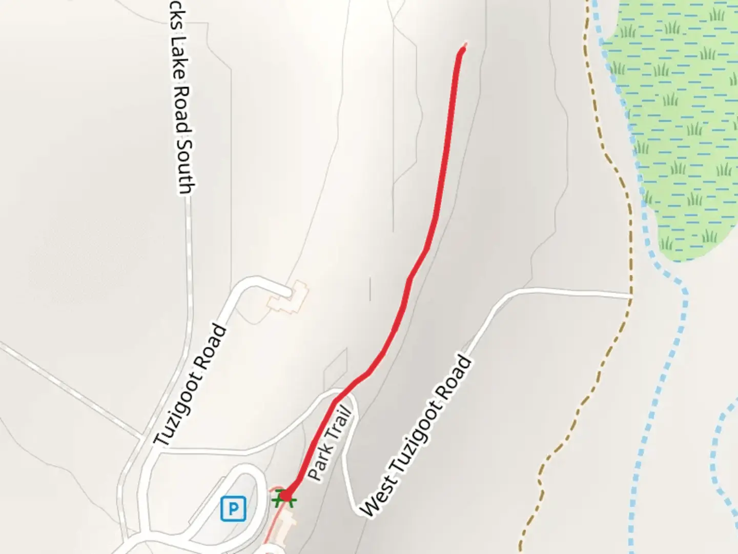 An image depicting the trail Park Trail and its surrounding area.