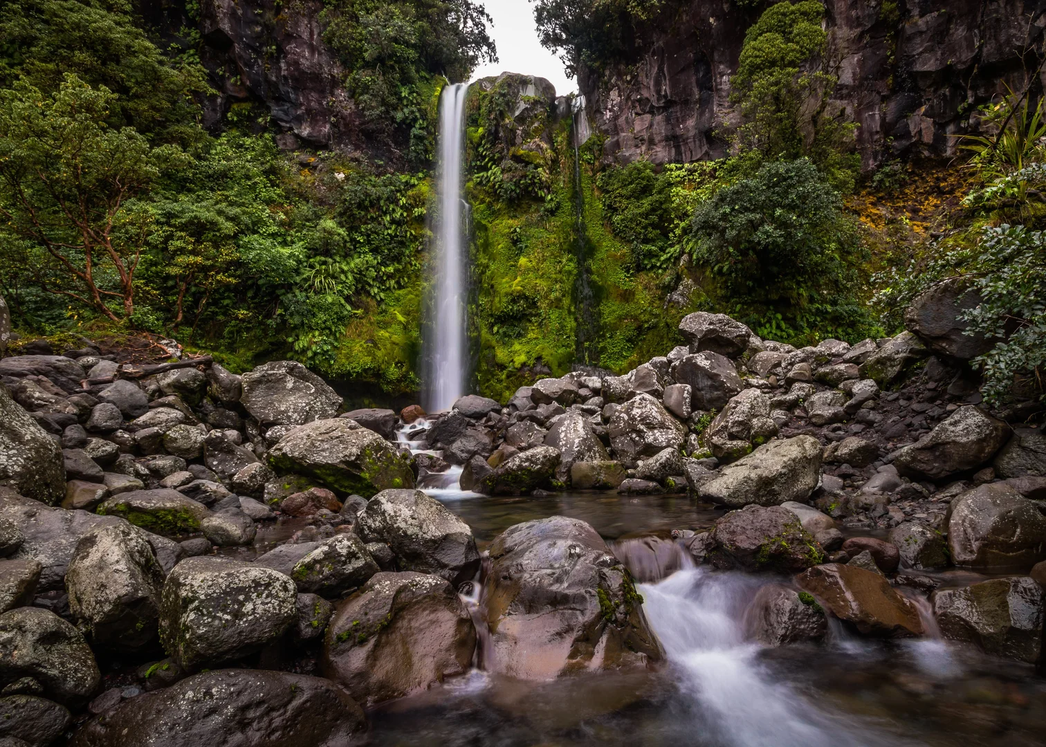 An image depicting the trail Fanthams Peak and its surrounding area.