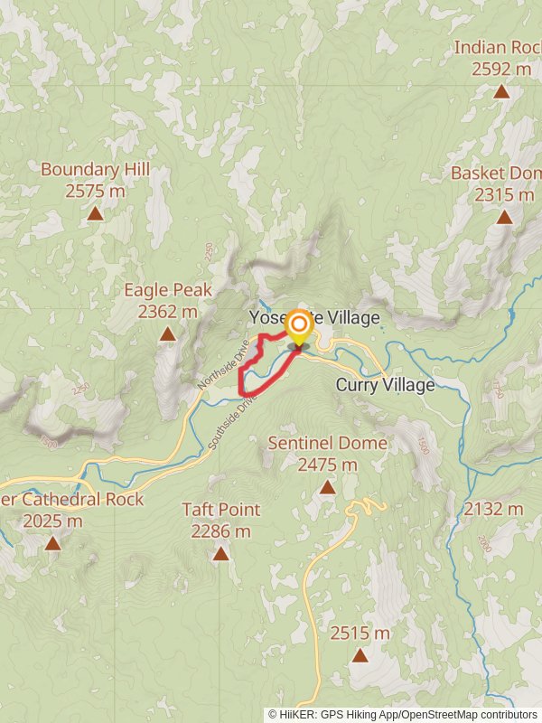 Sentinel - Cook's Meadow Loop Trail mobile static map