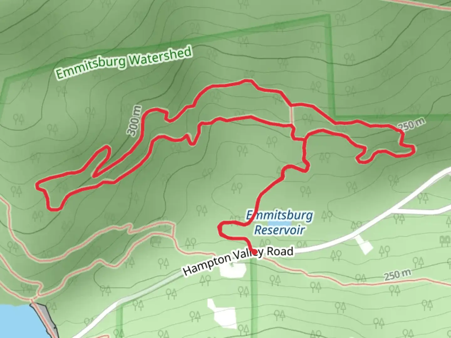 An image depicting the trail Trail Boss Loop Trail and its surrounding area.