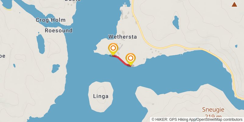 Coastal Walk of Shetland - West stage 8 Map