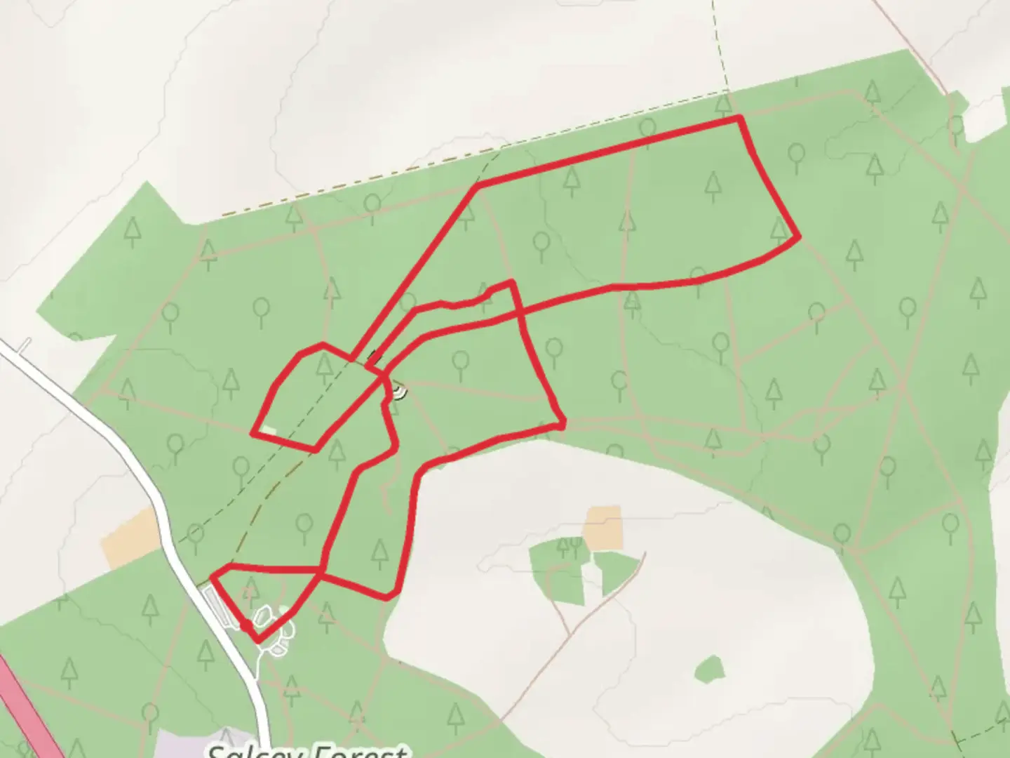 An image depicting the trail Gruffalo Statue and Elephant Pond Loop and its surrounding area.