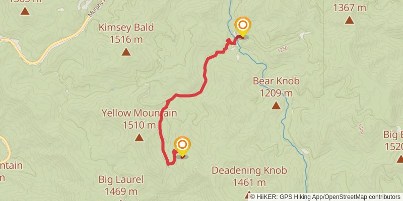 Standing Indian Mountain Loop stage 3 Map